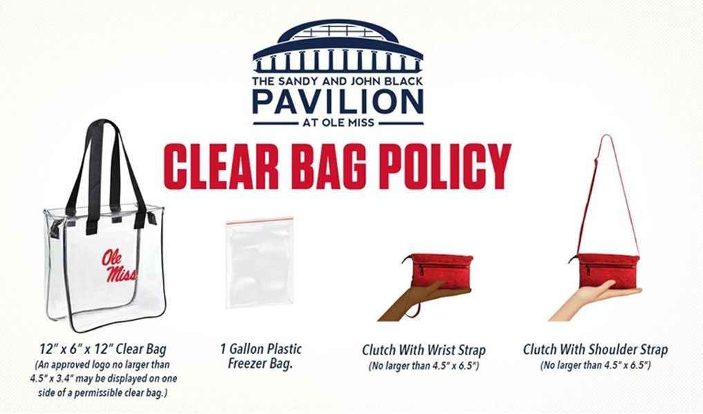 SEC Implements Clear Bag Policy for Football Games - Ole Miss Athletics -  Hotty Toddy
